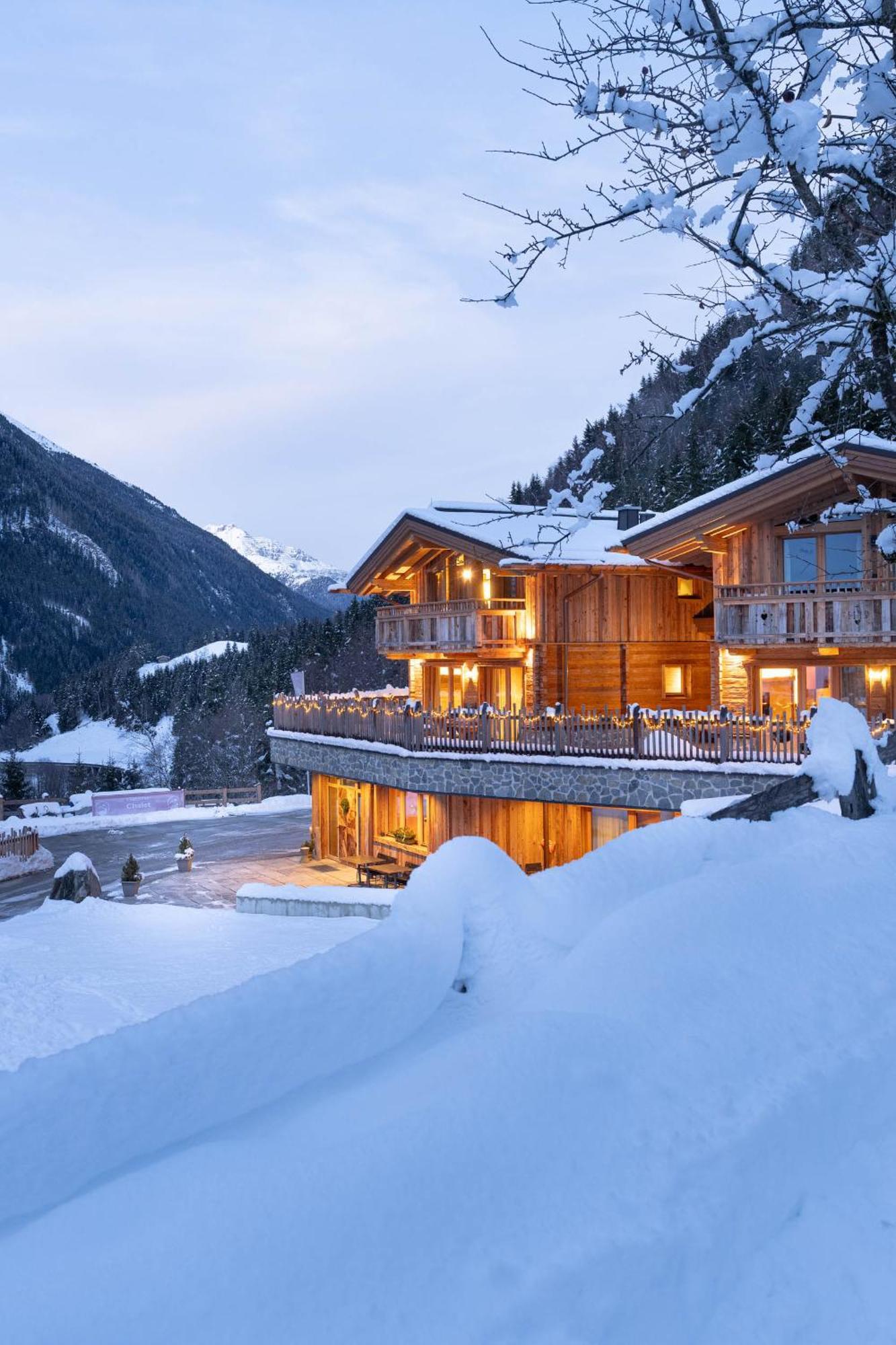 Вілла Gletscher-Chalet Stubai Нойштіфт-ім-Штубайталь Екстер'єр фото