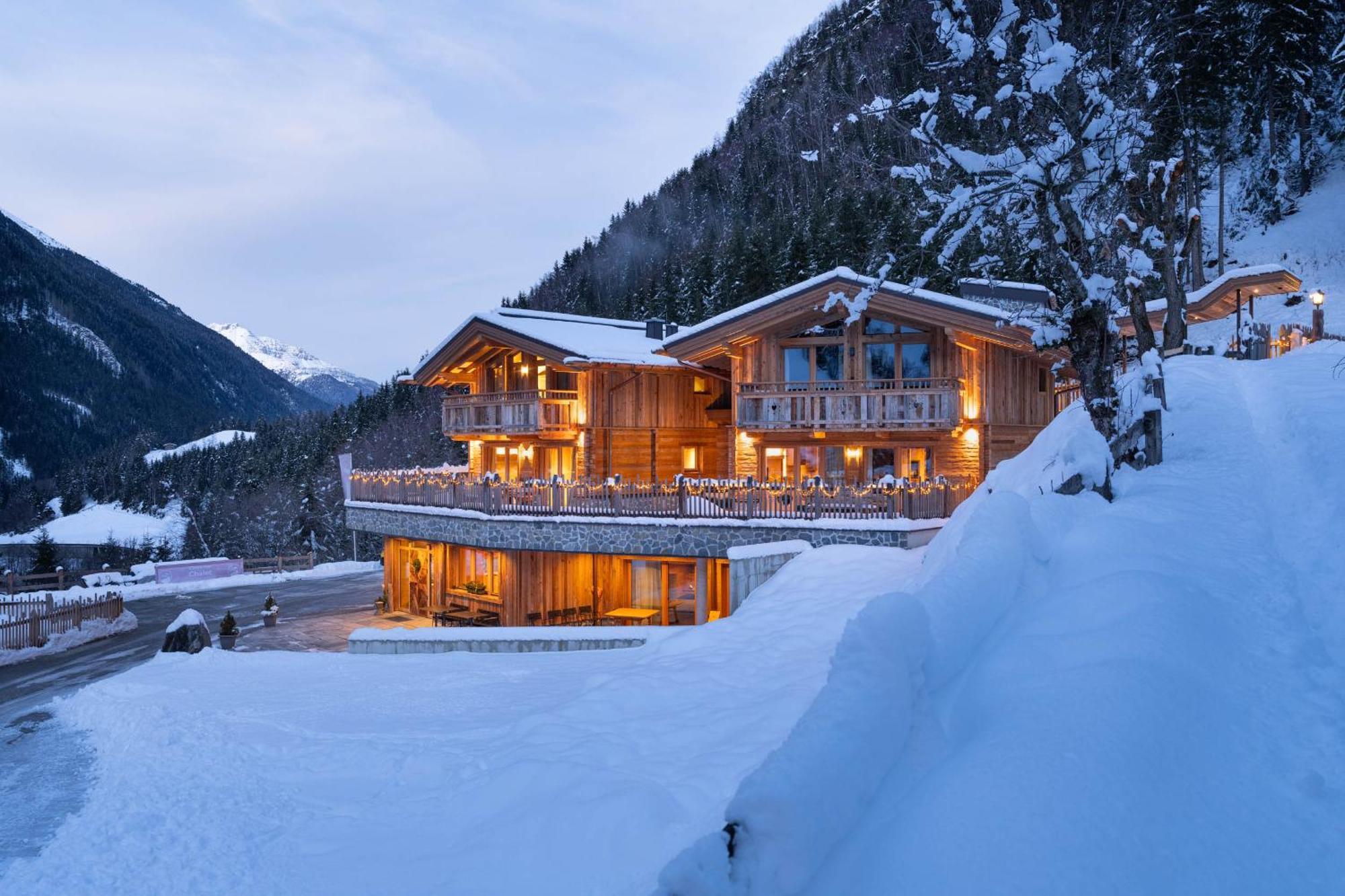 Вілла Gletscher-Chalet Stubai Нойштіфт-ім-Штубайталь Екстер'єр фото